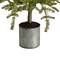 4.5ft. Pre-Lit Pine Artificial Christmas Tree in Decorative Planter, White Lights